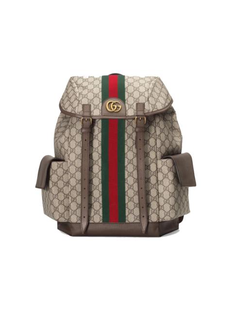 GUCCI Gucci Ophidia GG Backpack Medium Beige/Ebony