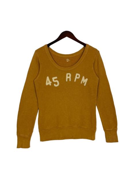 Other Designers Vintage 45Rpm Long Sleeve Tshirt Women Brown Inner