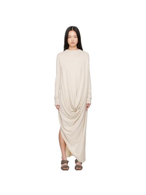 Rick Owens Off-White Hollywood Twisted Midi Dress