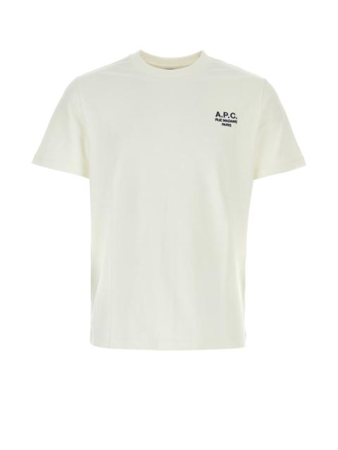 A.P.C. White cotton t-shirt