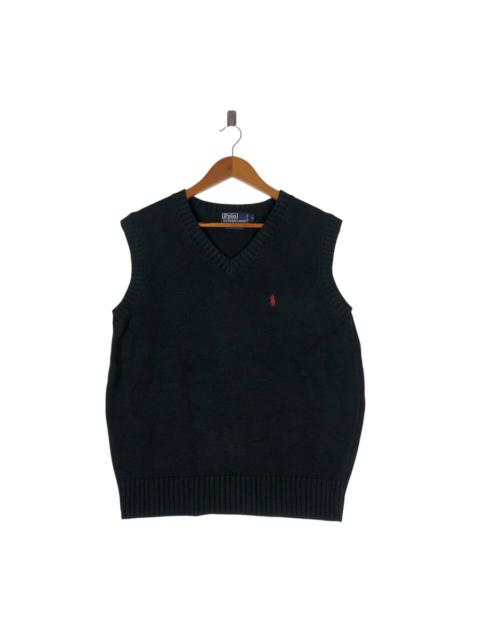 Other Designers POLO RALPH LAUREN Red Pony Sleeveless Knit Sweater