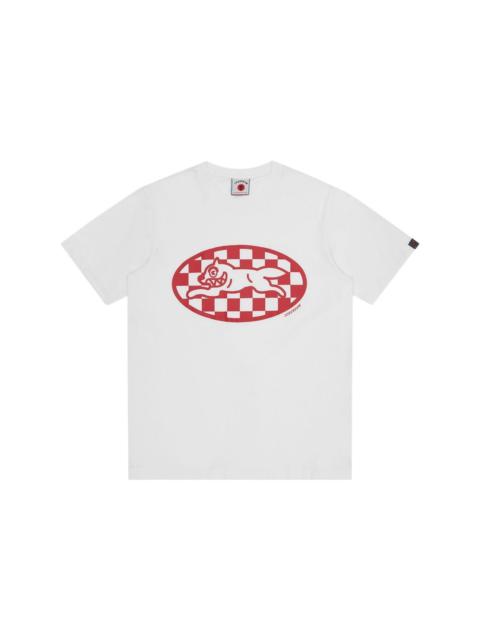 ICECREAM Checker running dog t-shirt