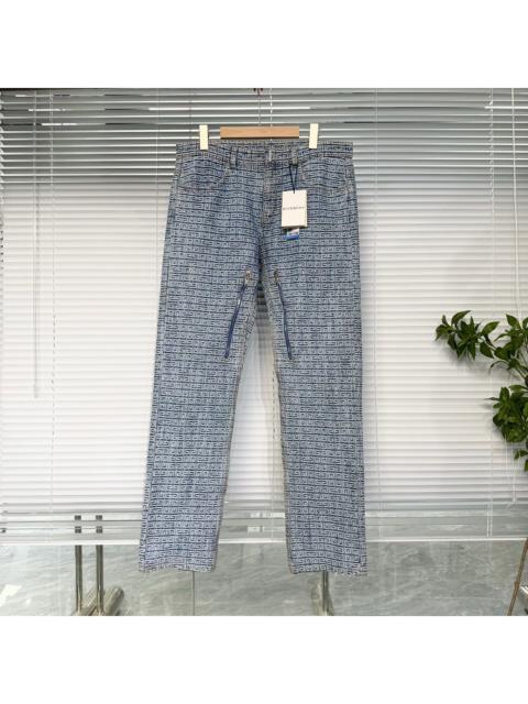 Givenchy Givenchy jacquard logo all-over print denim jeans