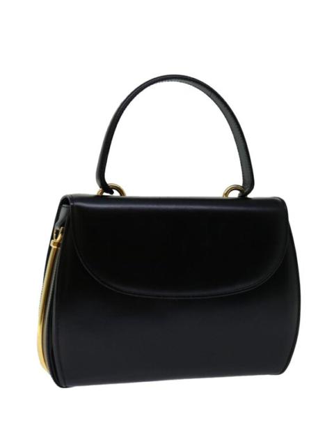 GUCCI Hand Bag Leather Black
