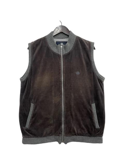 Other Designers Aquascutum London Vest Brown Logo Tee