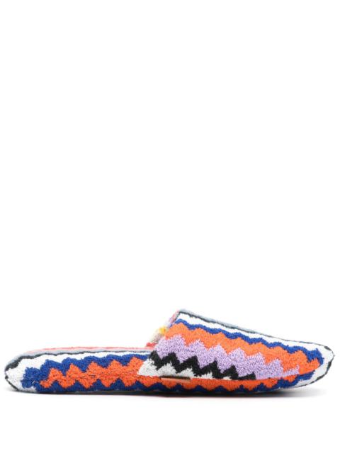 Missoni Zigzag-motif Slippers