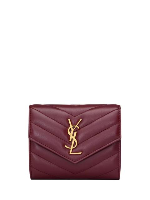 SAINT LAURENT Cassandre Matelasse Multi-Fold Wallet in Lambskin