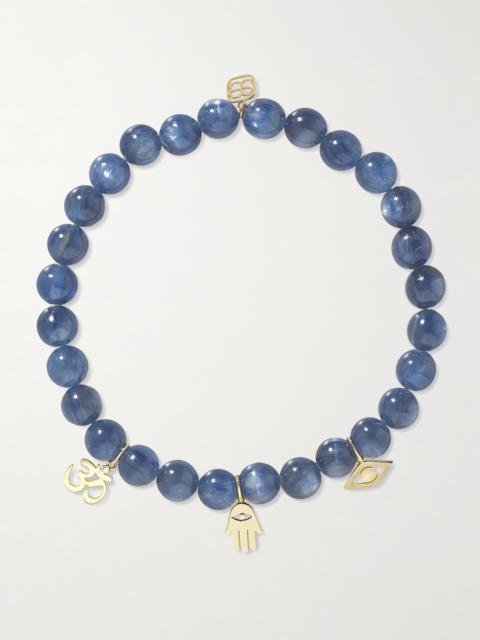 SYDNEY EVAN Spiritual Pure 14-karat Gold Kyanite Bracelet