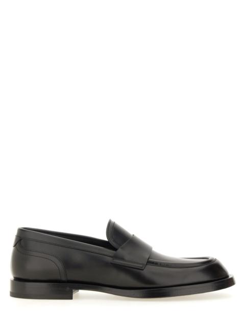 LEATHER LOAFER WITH LOGO