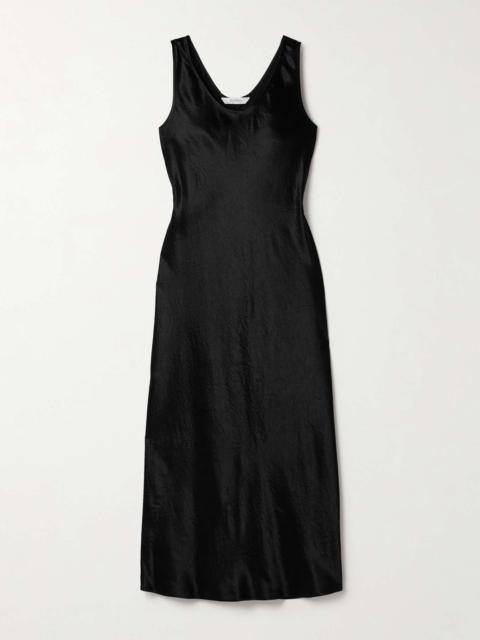 Talete paneled satin-jersey midi dress