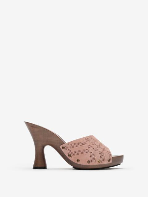 Burberry Check Suede Potter Mules​