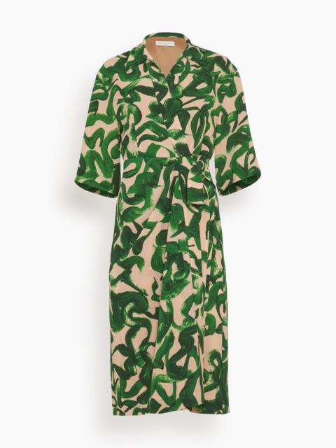 Dries Van Noten Dakolai Dress in Green