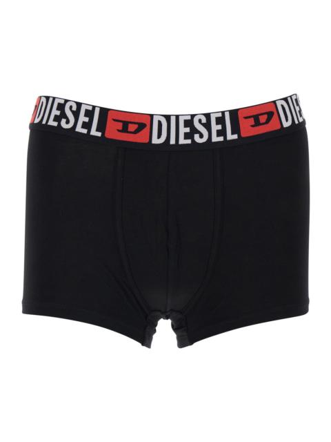 Diesel Diesel Men Multicolor Set Of Three Boxer Shorts With Elastic Waist With Logo Lettering In Cotton Str