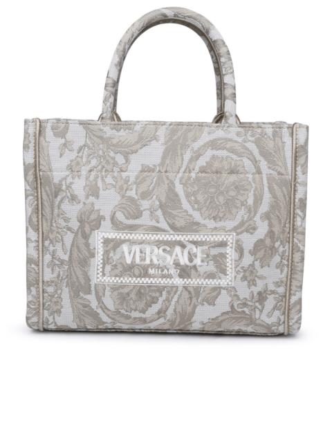 Versace Woman Two-Tone Fabric Bag