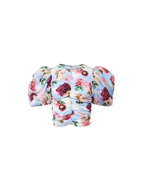 Fleur du Mal Georgette Puff Sleeve Top