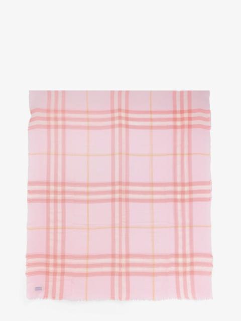 Burberry Burberry Wool Scarf With Burberry Check Motif