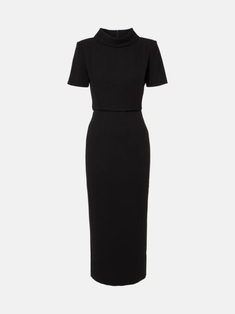 ROLAND MOURET Cady midi dress