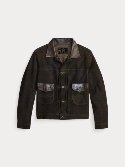 RRL by Ralph Lauren Leather-Trim Suede Jacket