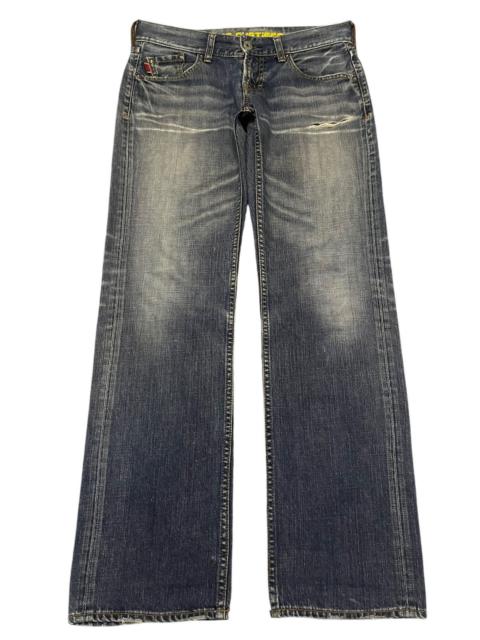 Other Designers Streetwear - Vintage Japanese Brand Bleached Style Loose Jeans