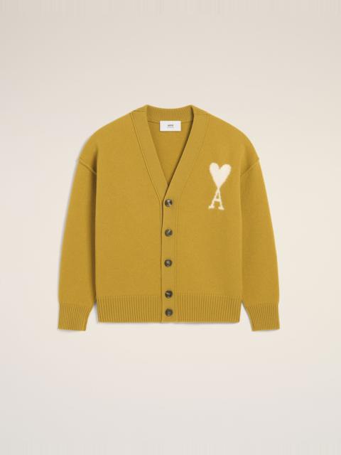 AMI Paris MUSTARD WOOL AMI DE COEUR CARDIGAN