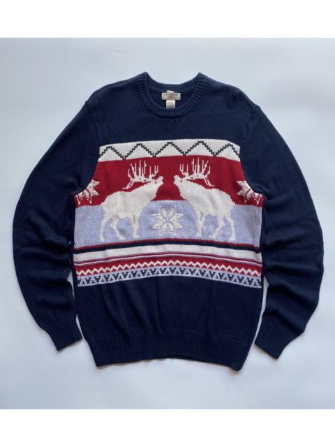 Other Designers Dockers Fair Isle Moose Sweater