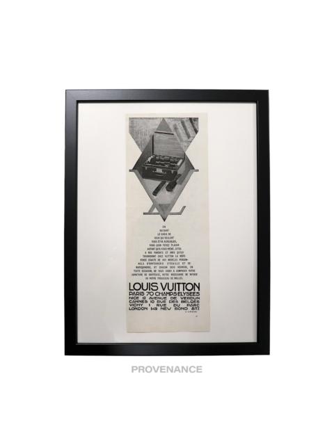 Louis Vuitton Antique Vintage Newsprint Ad - Beauty Trunk