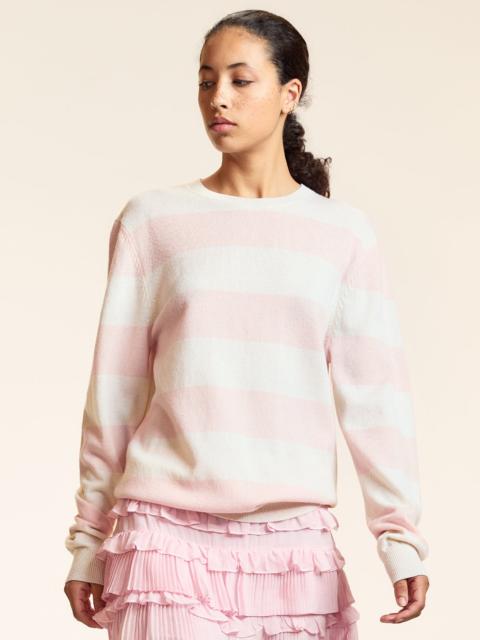 CYNTHIA ROWLEY Lucky Stripes Cashmere Sweater