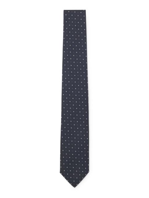 BOSS SILK-BLEND TIE WITH JACQUARD PATTERN