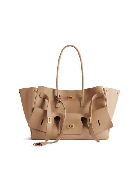 BALENCIAGA Women's Bel Air Medium Carry All Bag in Latte