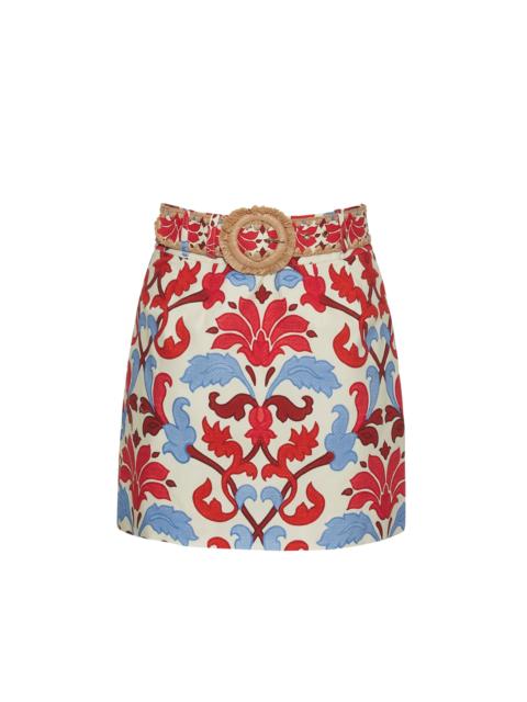 Cara Cara Blaze Skirt
The Chic Raffia Belt Cinches This Sophisticated Mini Silhouette