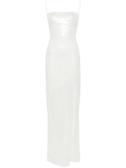 NENSI DOJAKA sequinned maxi dress