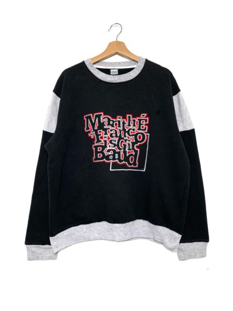 Other Designers Vintage - Vintage MFG Embroidered Spell Out Logo Crewneck Sweatshirt