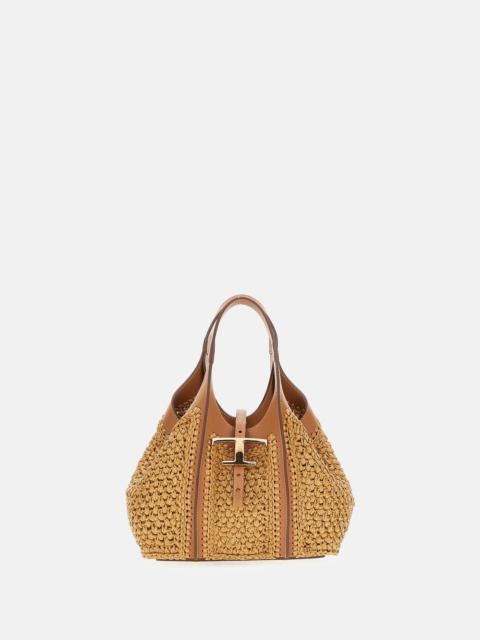 Tod's TIMELESS T SHOPPING BAG IN CROCHET