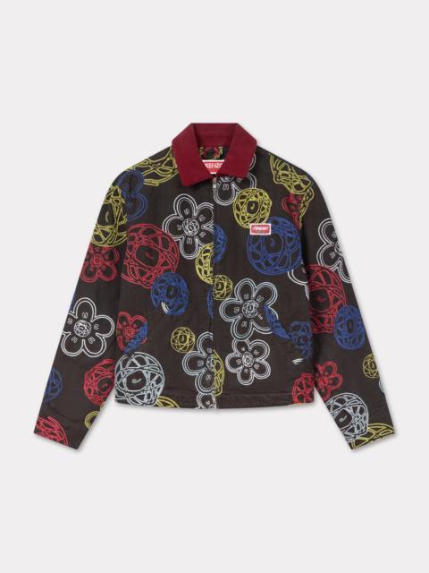 KENZO 'Kenzo x Futura 2000' embroidered zip-up utility jacket