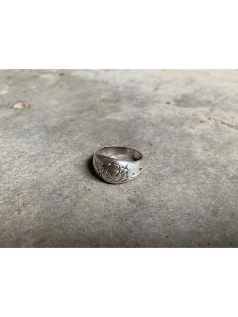 Other Designers Sterling Silver - 10gram Flower Grave Silver Ring 925 size 16