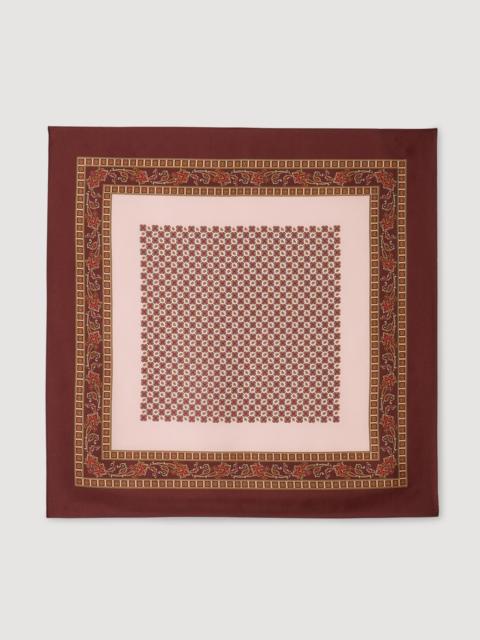 Sandro PLACED PRINT SCARF