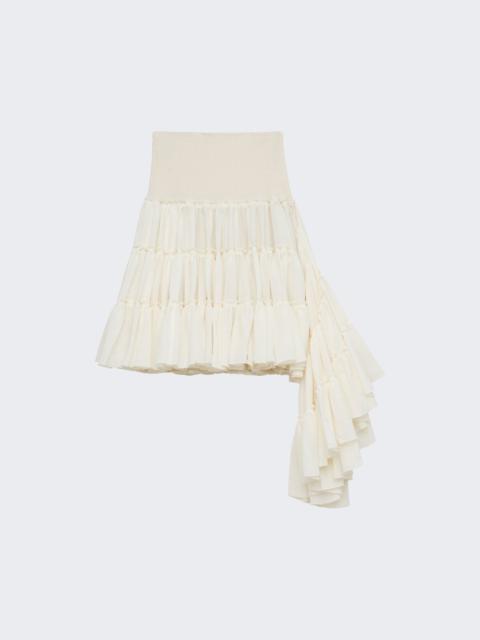 Loewe Ruffled Skirt Off White