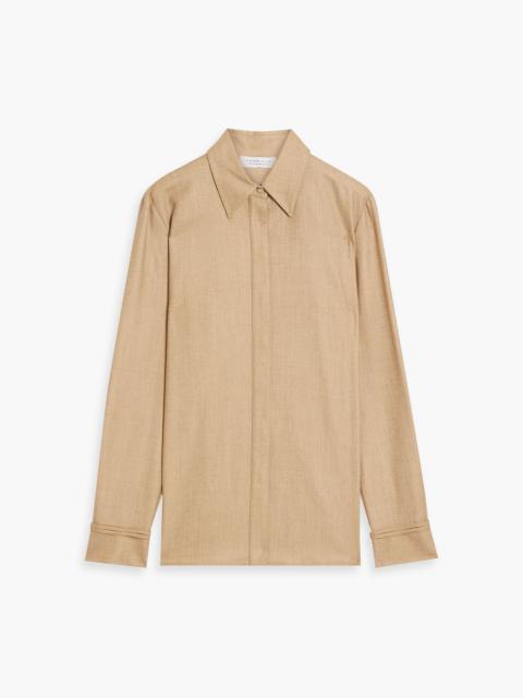 GABRIELA HEARST Cruz wool and cashgora-blend twill shirt