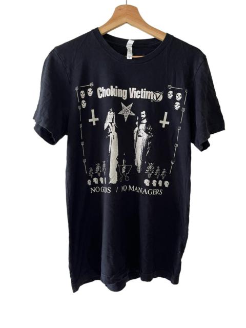 Other Designers Vintage Choking Victim Band Punk Rock No God No Manager