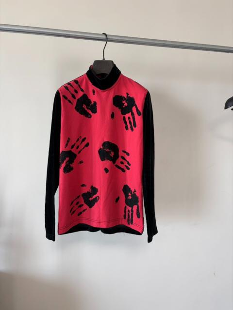 Jean Paul Gaultier Jean Paul Gaultier Hand Palm Velvet Sweater