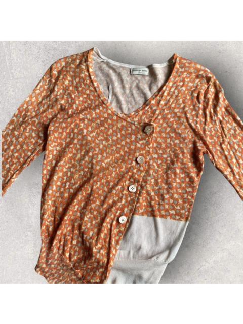 Dries Van Noten Asymmetric Print Cardigan