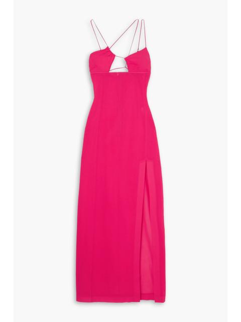 NENSI DOJAKA Cutout cotton-voile maxi dress