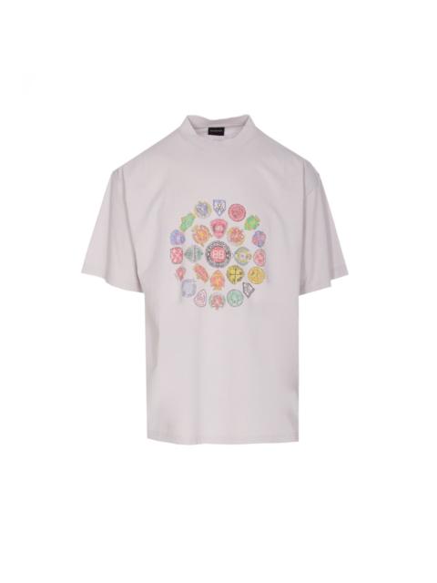 BALENCIAGA Balenciaga Men Spiral Crest Medium Fit T-Shirt