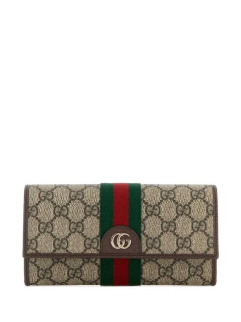 GUCCI Gucci Women Gg Supreme Fabric Ophidia Wallet