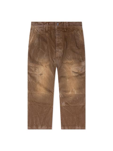 NAHMIAS DENIM OVERSIZED CARGOS - BROWN WASH