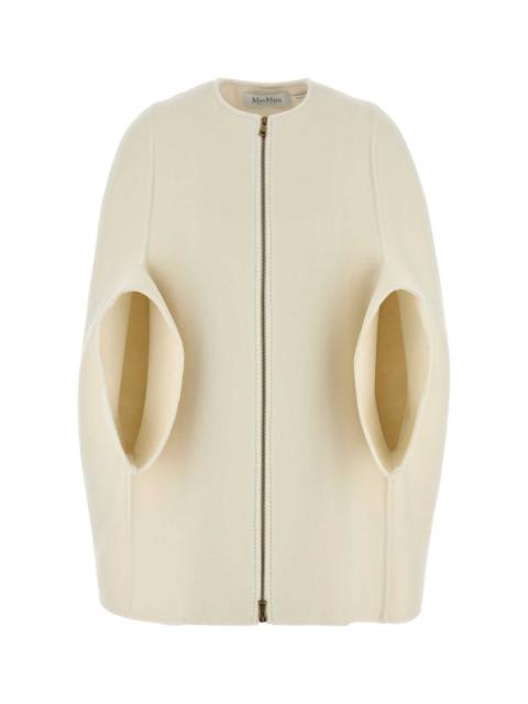 Max Mara Women White Cashmere Placido Cape