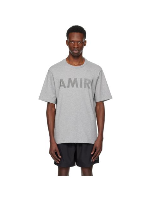 AMIRI Gray 'Amiri Stencil' T-shirt