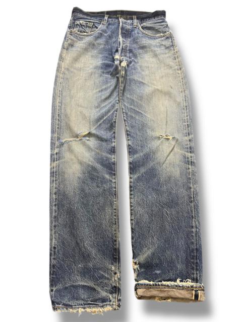 Levi's Vintage Japan 90s Levis 501 Selvedge Destroyer Distressed Denim 