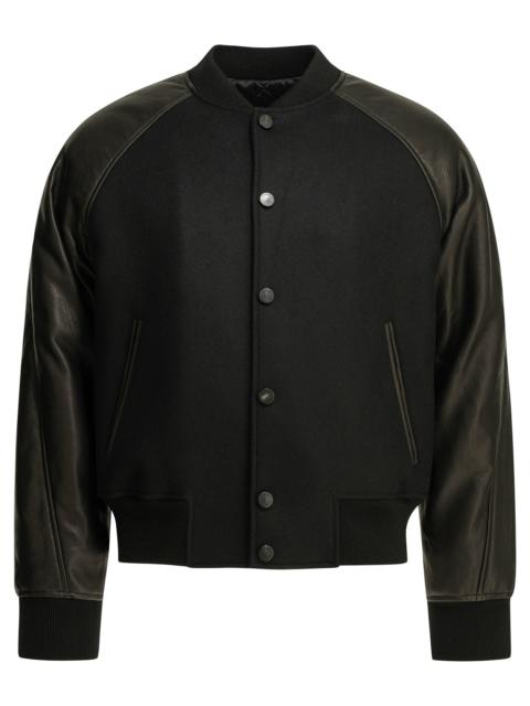 Givenchy Givenchy Wool Bomber Jacket With Reverse Logo