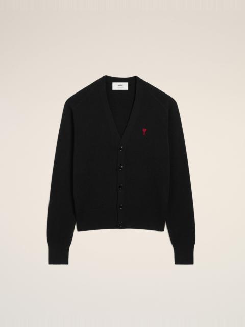 AMI Paris BLACK WOOL AMI DE COEUR CARDIGAN
